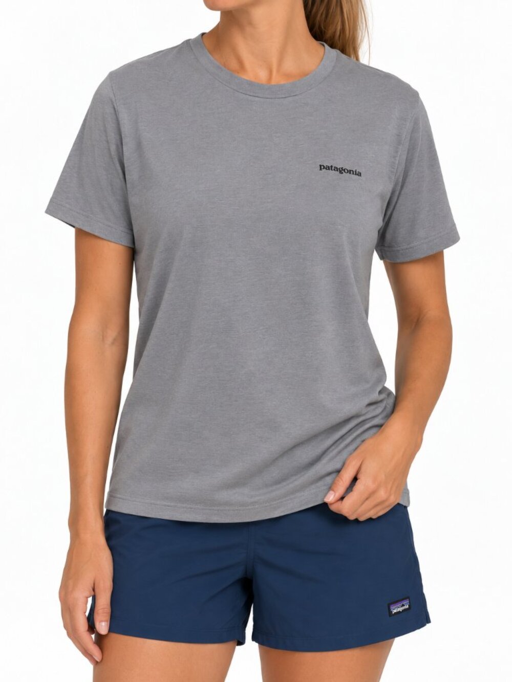 Patagonia P-6 Mission "Save Our Home Planet" Organic Cotton Gray Graphic Tee